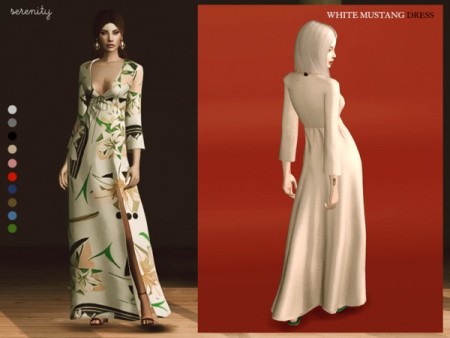 White Mustang Dress by serenity-cc at TSR