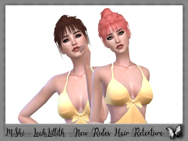 Sims 4 M Shi LeahLillith New Rules Hair Retexture by mikerashi at TSR