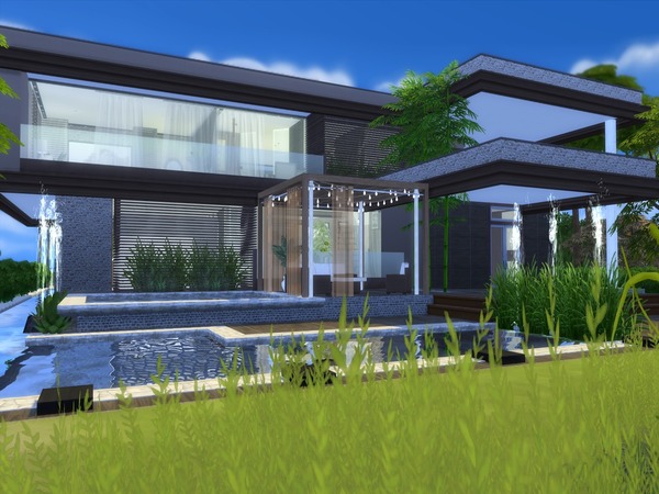 Sims 4 Vitality modern home by Suzz86 at TSR