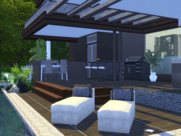 Sims 4 Vitality modern home by Suzz86 at TSR