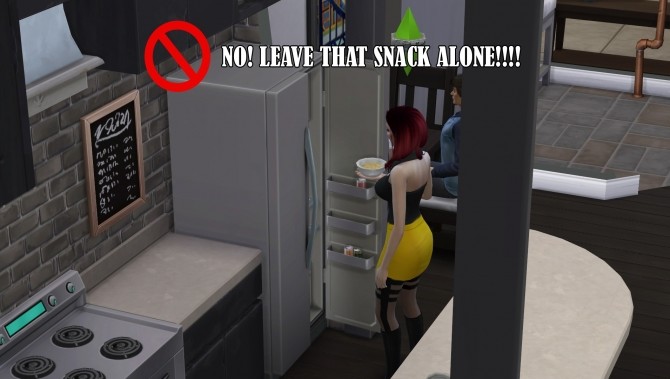 Sims 4 No Auto Snacks by meharie at Mod The Sims