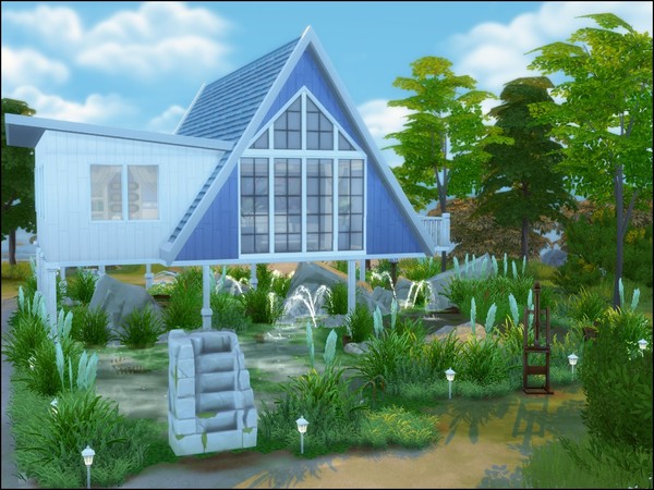 Sims 4 High Water A frame house by sparky at TSR