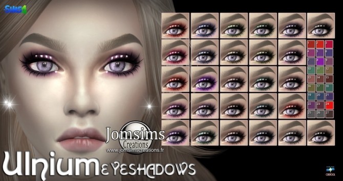 Sims 4 Catelix eyes and Ulnium eyeshadow at Jomsims Creations