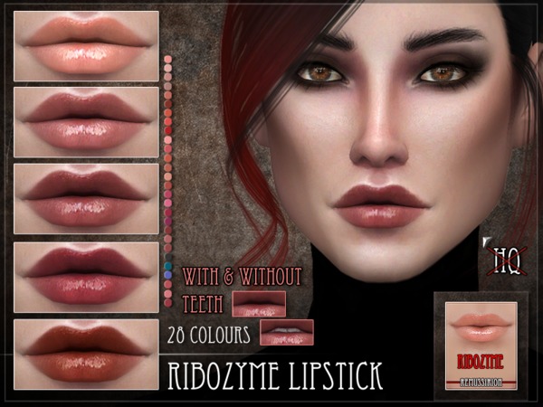 Sims 4 Ribozyme Lipstick by RemusSirion at TSR