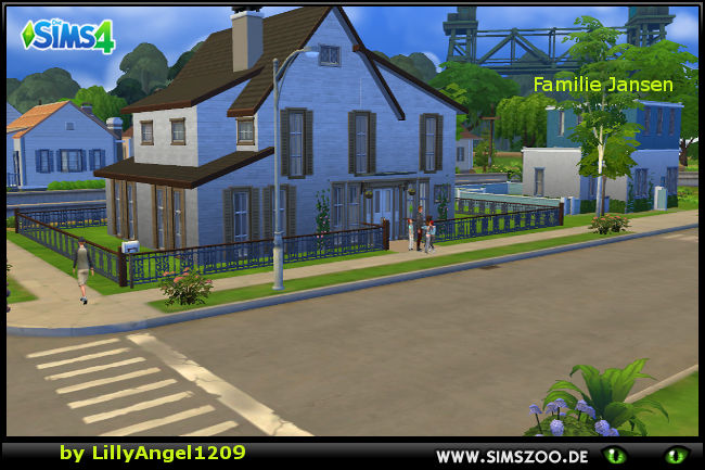 Sims 4 Jansen family with house by LillyAngel1209 at Blacky’s Sims Zoo