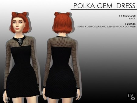 Polka Gem Dress by UltravioletGoyangi at TSR