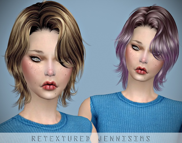Sims 4 Newsea Unchained Hair retexture at Jenni Sims