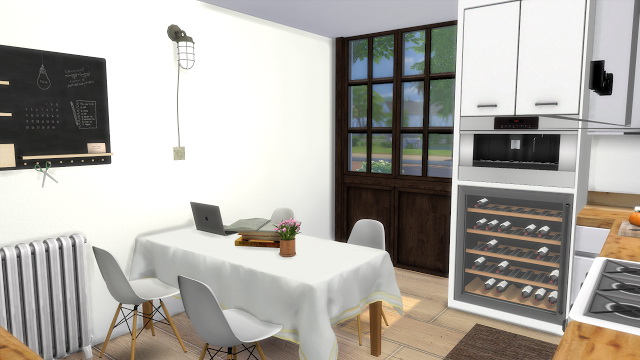 Sims 4 Scandinavian Kitchen II at Dinha Gamer