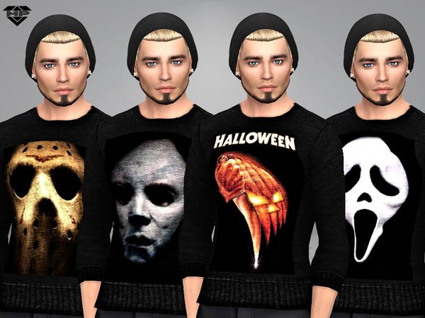 Sims 4 MP Famous Scary Movie T Shirts by MartyP at TSR