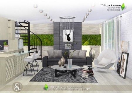 Lux Radium living area 13 meshes at SIMcredible! Designs 4