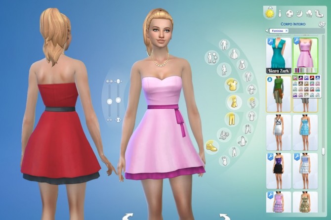 Sims 4 Bow Side Dress at My Stuff