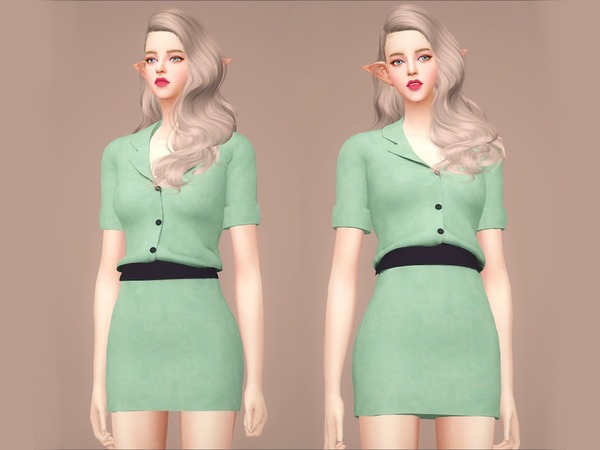Sims 4 F Tara onepiece by Meeyou x at TSR
