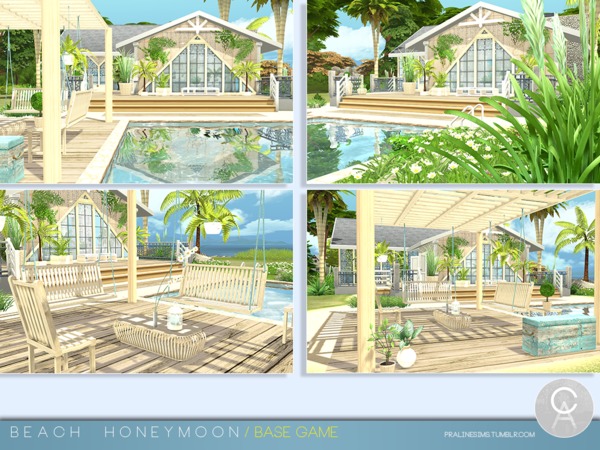 Sims 4 Beach Honeymoon by Pralinesims at TSR