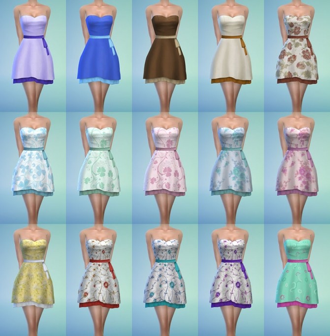 Sims 4 Bow Side Dress at My Stuff