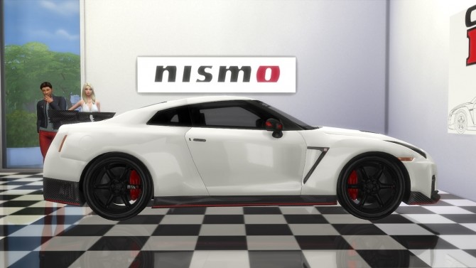 Sims 4 Nissan GT R NISMO at LorySims
