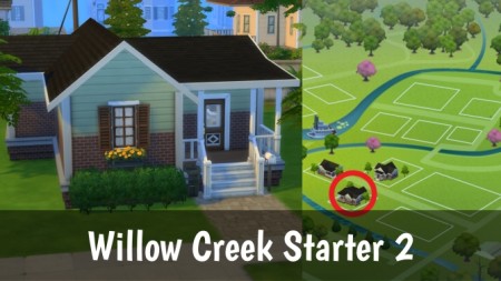 Willow Creek Starter 2 No CC by PepeLover69 at Mod The Sims