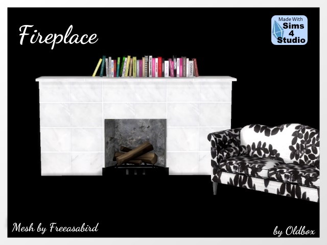 Sims 4 Fireplace by Oldbox at All 4 Sims