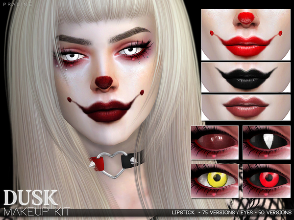 Sims 4 Dusk Makeup Set by Pralinesims at TSR