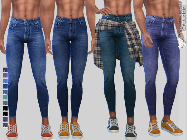 Sims 4 Blue Denim For Him by Pinkzombiecupcakes at TSR