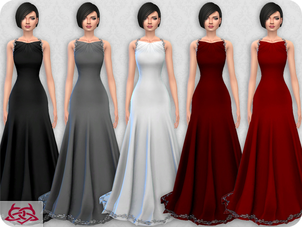 Sims 4 Wedding Dress 10 RECOLOR 5 by Colores Urbanos at TSR