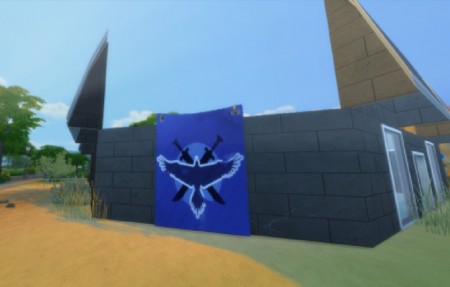 Red Vs. Blue team flags by GoldenEcho at Mod The Sims