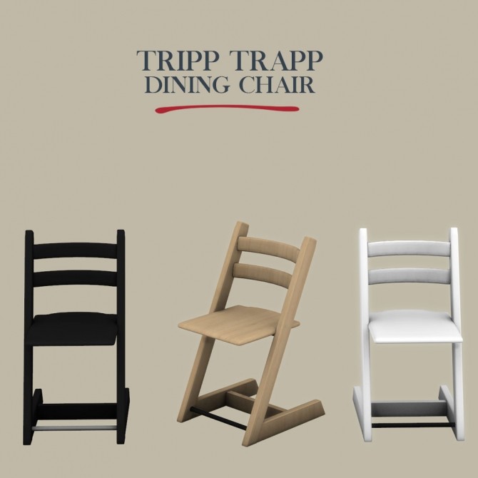 Sims 4 Tripp Trapp chair at Leo Sims
