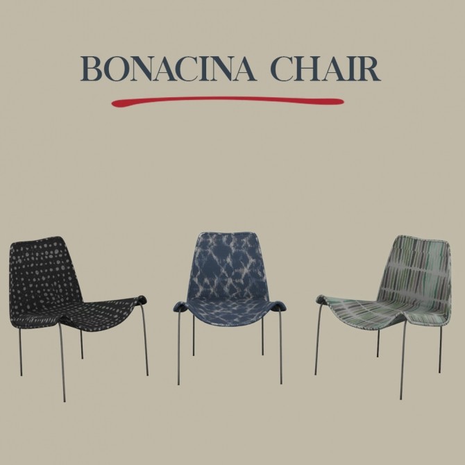 Sims 4 Bonacina Chair at Leo Sims