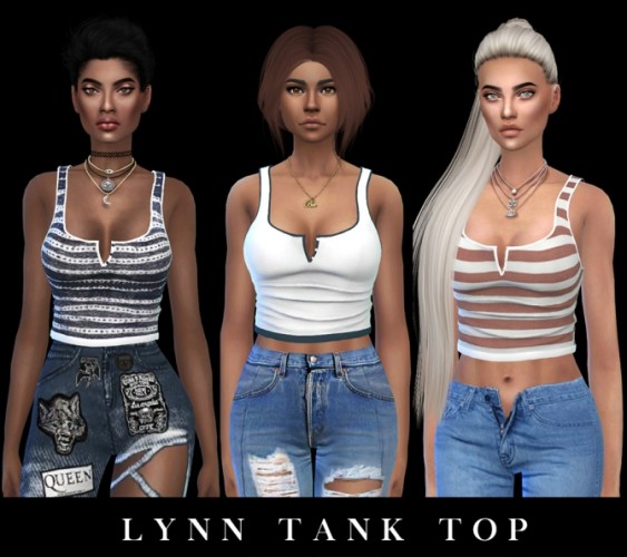 Lynn Tank Top at Leo Sims » Sims 4 Updates
