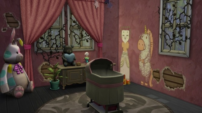 Sims 4 Ghouls mansion no CC by Aya20 at Mod The Sims