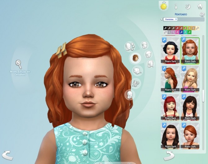 Sims 4 Lara Hair for Toddlers at My Stuff
