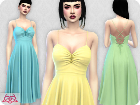 Claudia dress RECOLOR 3 by Colores Urbanos at TSR » Sims 4 Updates