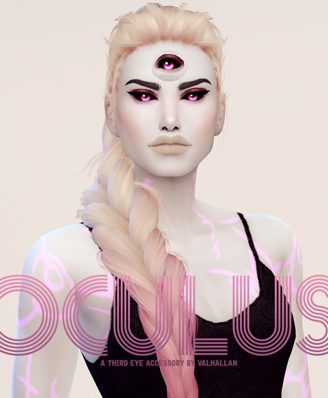 Sims 4 Oculus: a Third Eye accessory at Valhallan