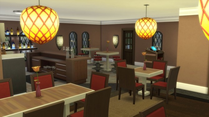Sims 4 The Grove of Olives restaurant by BroadwaySim at Mod The Sims