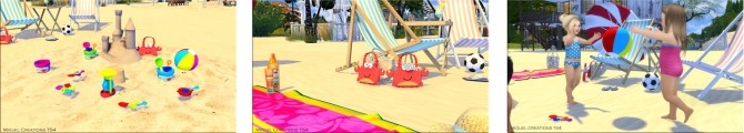 Sims 4 Beach set for kids at Victor Miguel
