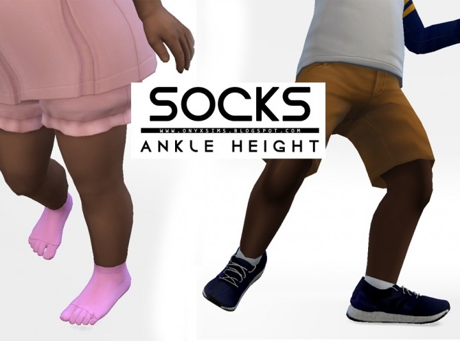 Sims 4 Toddler Ankle Height Socks at Onyx Sims