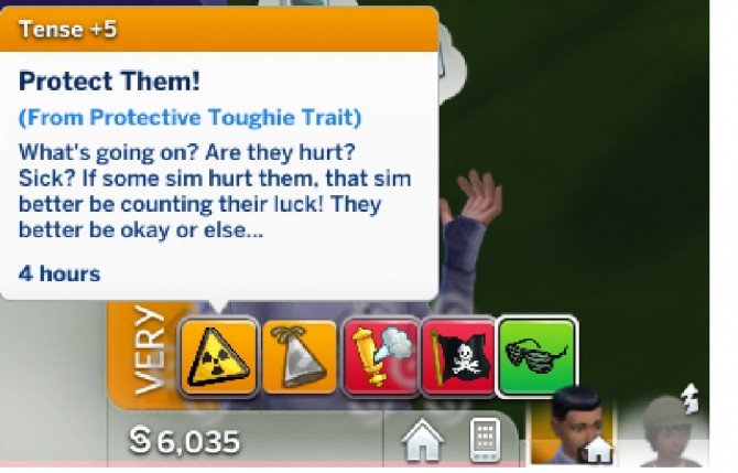 Sims 4 Tough Protector Trait by BreezyHoodie at Mod The Sims