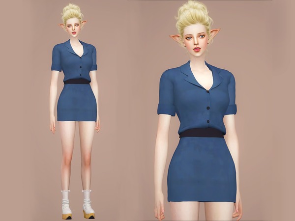Sims 4 F Tara onepiece by Meeyou x at TSR