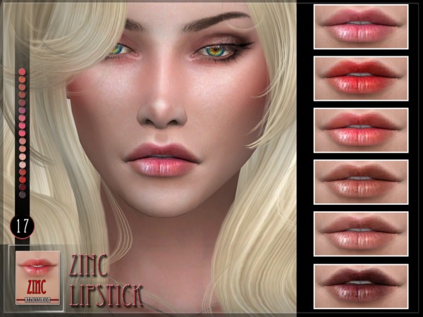 Sims 4 Zinc Lipstick by RemusSirion at TSR