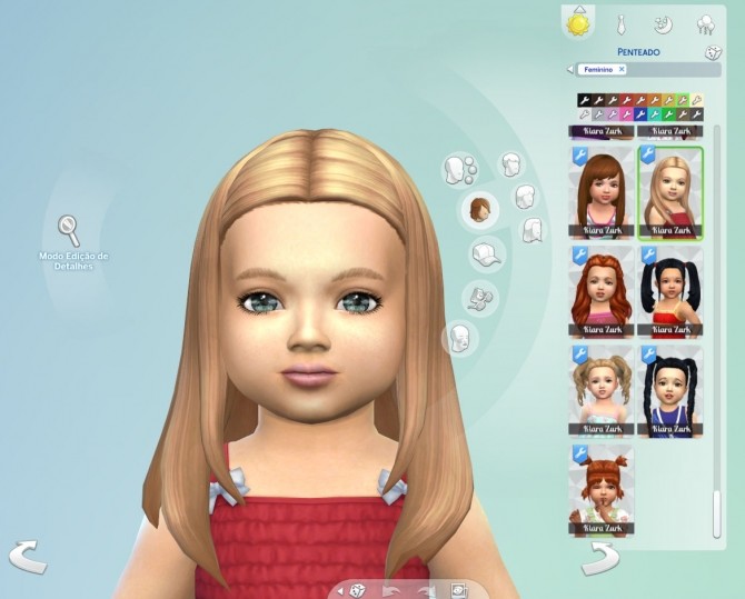 Sims 4 Rebecca Hair for Toddlers at My Stuff