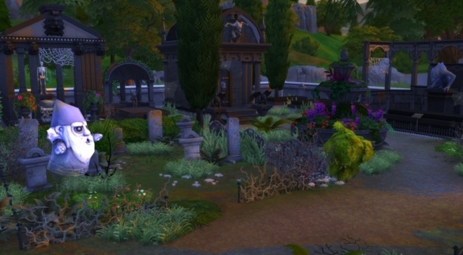 Sims 4 The Cursed Cemetery by Pyrénéa at Sims Artists