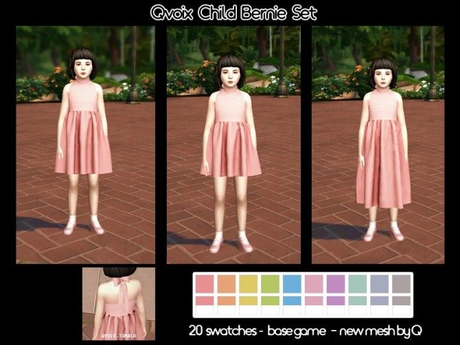 Sims 4 Bernie Set for kids at qvoix – escaping reality