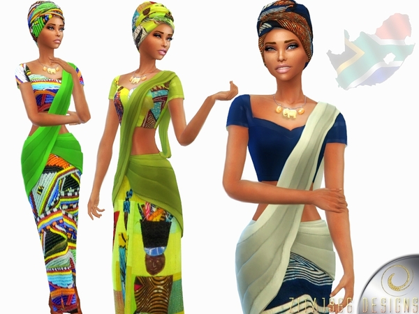 Sims 4 Mama Africa outfit by ZitaRossouw at TSR