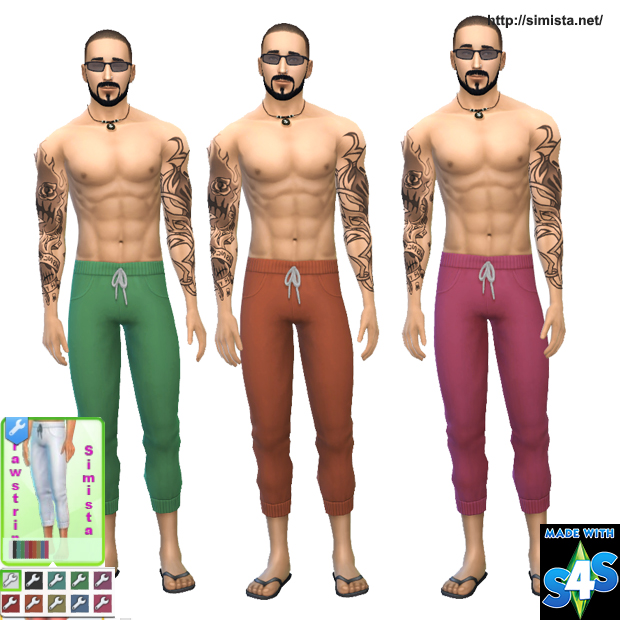 Sims 4 Drawstring Pants Recolor Request at Simista