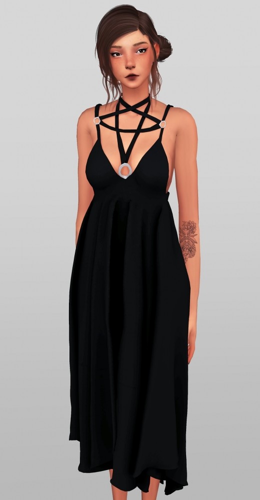 Sims 4 Penta Dress at Elliesimple
