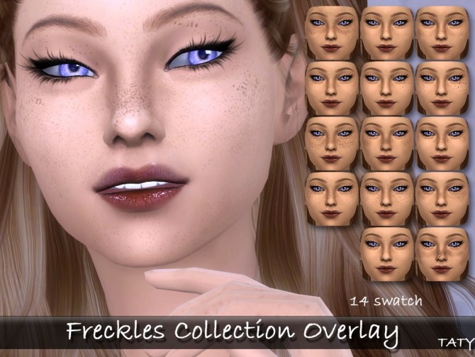Sims 4 Freckles collection overlay at Taty – Eámanë Palantír