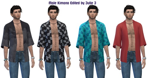 Sims 4 Male Kimono Edited at Julietoon – Julie J