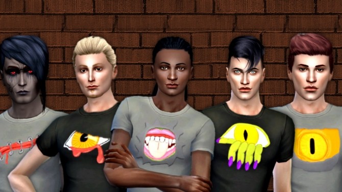 Sims 4 Halloween T shirts at Seger Sims