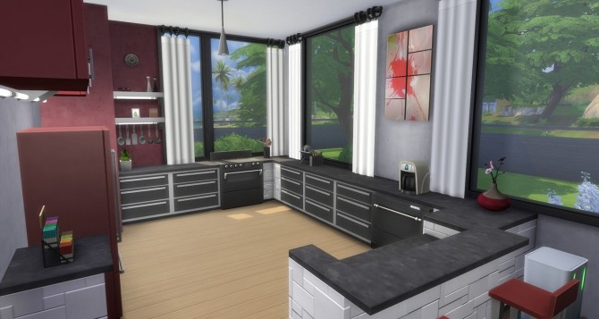 Sims 4 Spacious Modern Home by simsessa at Mod The Sims