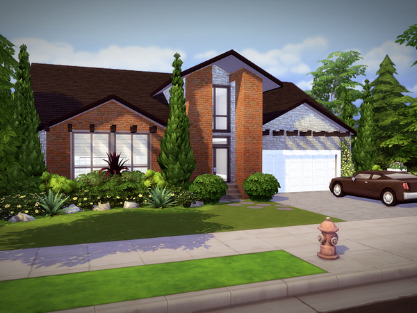 Sims 4 Jamison house NOCC by melcastro91 at TSR