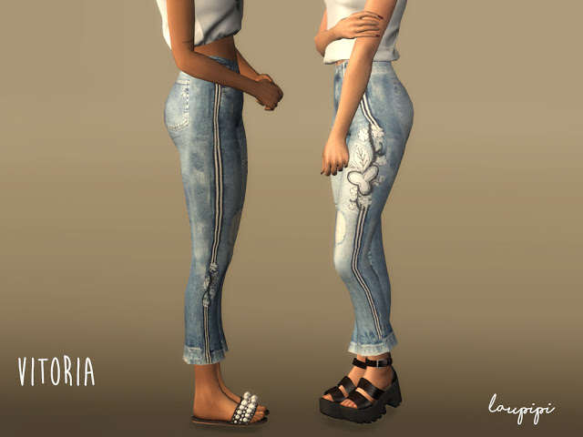 Sims 4 Vitoria jeans at Laupipi